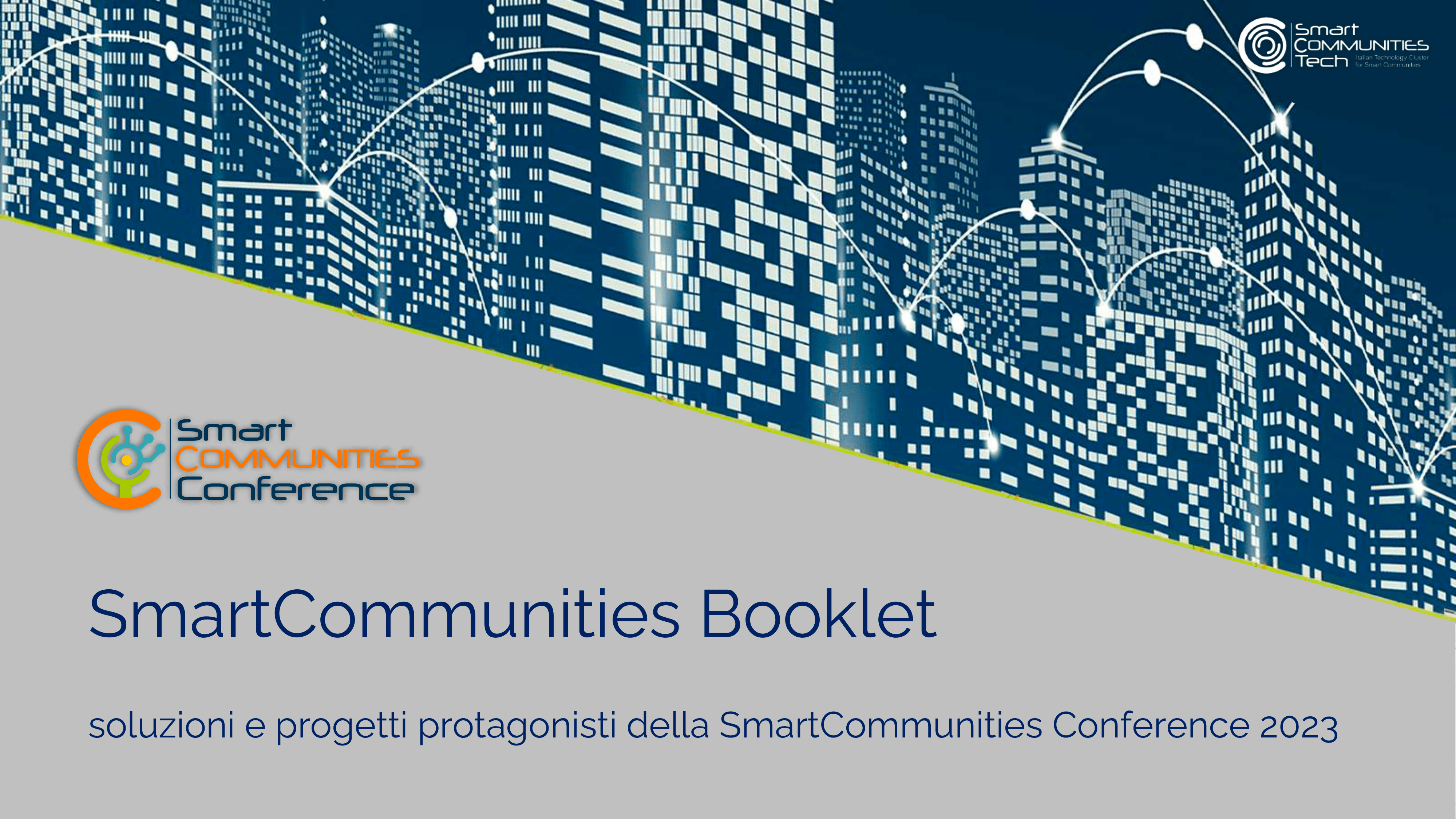 Pagina dedicata a Volcanic Minds nel booklet ufficiale Smart Communities Tech, catalogo delle aziende innovative
